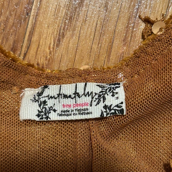 Free People Gold Sequin Dress - Picture 3 of 5